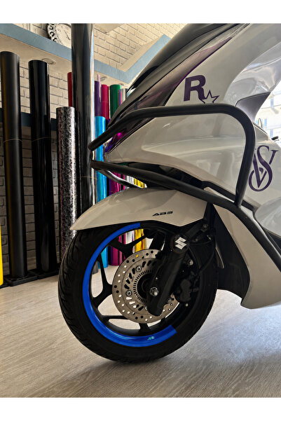 Mavera Stickers PCX için Yarım Jant Şeridi 4 Adet (13 inç Jantlara Uyumlu) St...