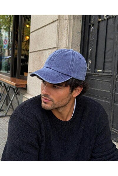 sf collection Unisex Vintage Πλυμένο Καπέλο με Αντίκες Λεπτομέρειες, Βαμβακερ...