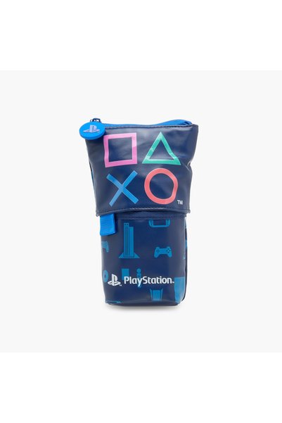 Playstation حافظة أقلام من سوني بيكتشرز بتصميم منبثق مع إغلاق بسحاب