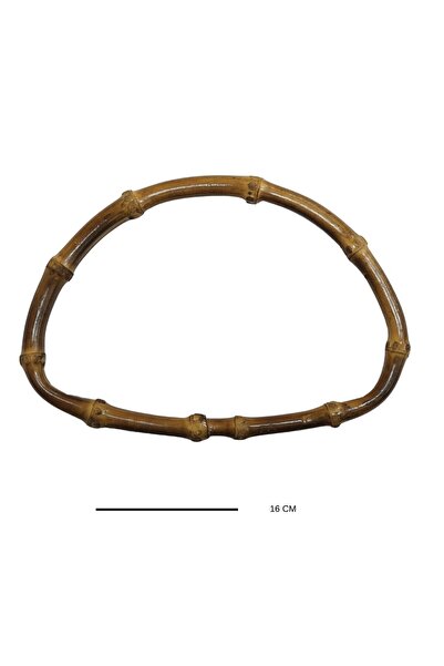 MarifetDükkan 16 CM BAMBU ÇANTA SAPI D MODEL / 2 ADET