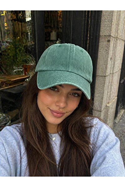 sf collection Unisex Vintage Yıkamalı Şapka Eskitme Detaylı Pamuklu Ayarlanab...