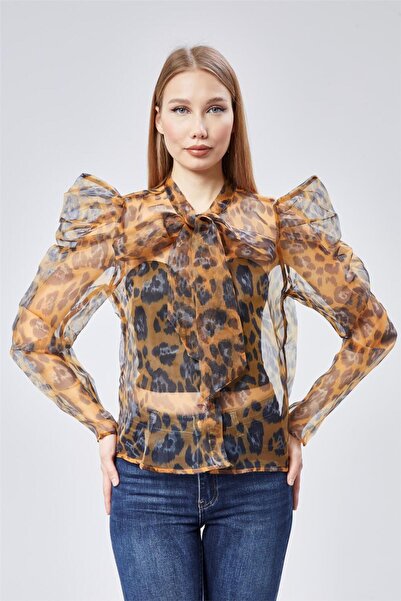 HomeStore Leopar Desenli Gömlek