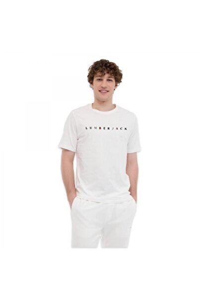 lumberjack 6M Ml Messus 11Urbng2022 6Fx Kısa Kolu Krem Unisex T-Shirt