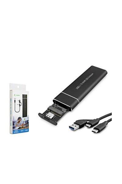 HADRON HDX1768 NVMe M.2 SSD صندوق القرص الصلب من النوع C 3.1 - 10 جيجابت في ا...