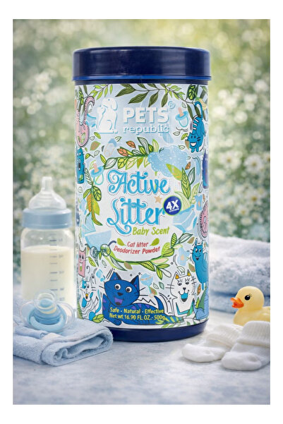 Pets Republic Cat Litter Fragrance Powder Baby Powder Scent - 4X Strong Odor ...