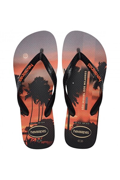 Havaianas 4149971 Top Surfer I Parmak Arası Siyah-Kırmızı Unisex Terlik