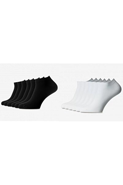 dehaine Set of 6 unisex socks for women and men, white socks, black socks, Co...