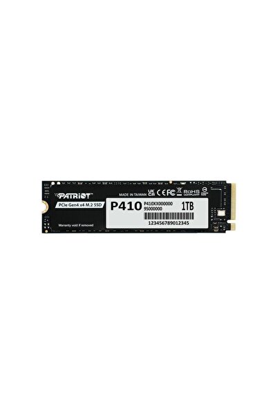 Patriot 1TB P410 PCIe Gen4 x4 (NVMe 1.4) M.2 2280 R-5000 W-4500 (P410P1TBM28H...