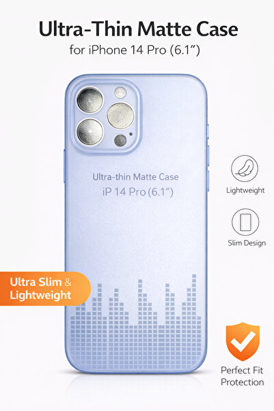 iPhone 14 Pro 6.1 inç modeline özel tasarlanmış ultra ince mat bej kılıf, telefonunu zarif bir şekilde korurken şıklığını tamamlar.