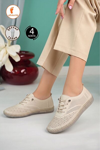 AlbiShoes Pantofi de damă cu 4 puncte, anatomici, anti-alunecare, cu talpă tr...