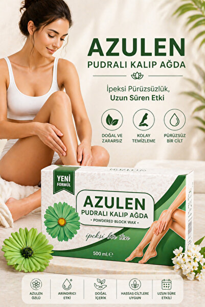 Azulen Pudralı Kalıp Ağda – Hassas Ciltler İçin Pürüzsüzlük Etkisi