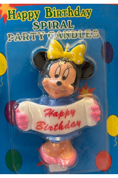 Partifabrik Fare MouseT emalı Kız Happy Birthday Mum