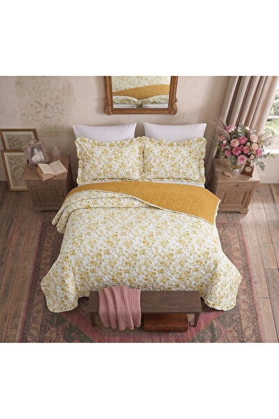 la lune home LADİN BATTAL BOY YATAK ÖRTÜSÜ ÇİFT KİŞİLİK ÇANTALI PAKET 240X260