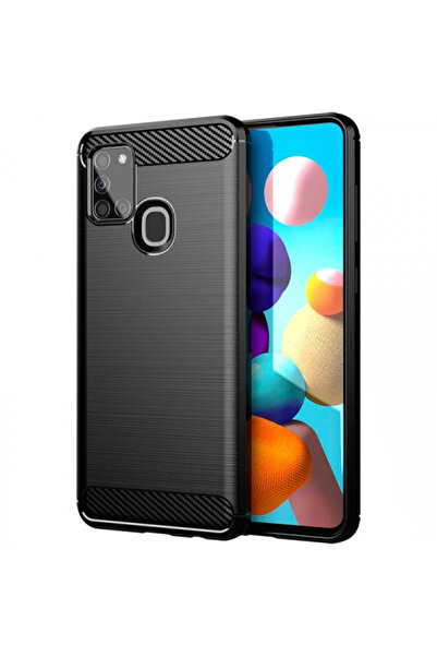 Stef's Cat Husa pentru Samsung Galaxy A21s A217, Forcell, Carbon, Neagra,