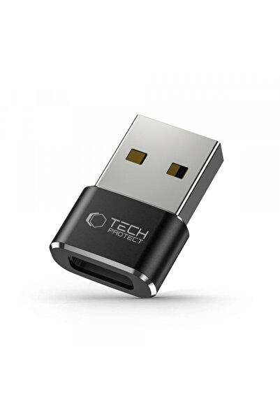 Tech-Protect USB-C - USB-A Ultraboost Προσαρμογέας Δεδομένων και Φόρτισης, Μαύρο