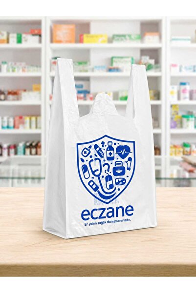 doganmed Eczane Poşeti 22x35 cm Küçük Boy Bio Atlet (1000 Adet)