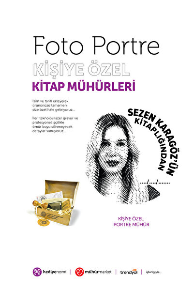 HEDİYENOMİ MühürMarket > Kişiye Özel Foto Portre Kitap Mührü > MMPORT