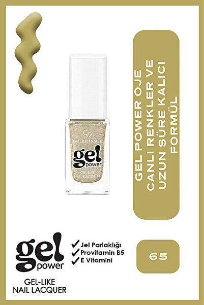 Golden Rose Gel Power Nail Lacquer-65-Jel Oje