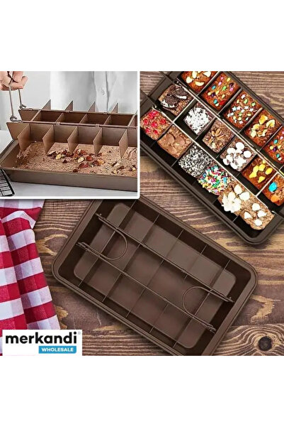unbranded BAKESLICE tavă copt cu compartimente, formă prăjituri divizată, coa...
