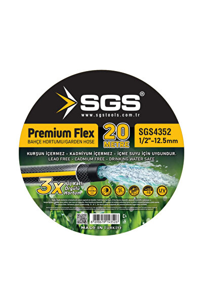 SGS SGS4352 1/2 PREMIUMFLEX HORTUM 20 MT 3 KATLI ÖRGÜLÜ HORTUM