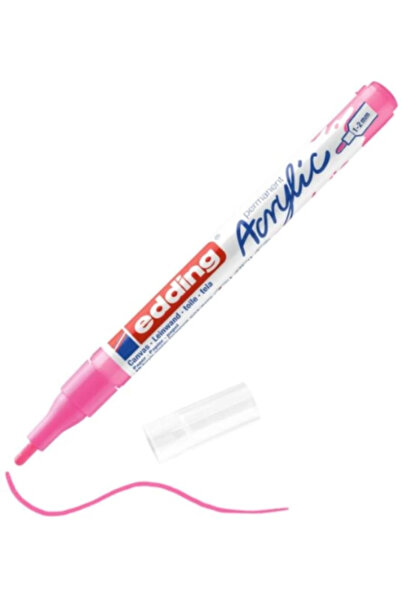 Edding Ed5300069 Acrylic Marker Fine Tip 1.0-2.0mm Highlighter Pink