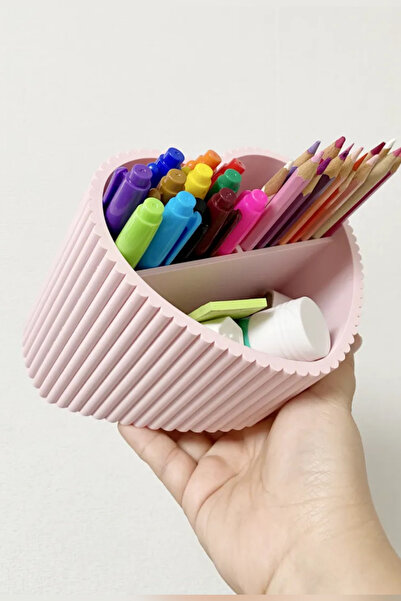 Genç 3D Σχεδιασμένη σε σχήμα καρδιάς λοξή θήκη για στυλό - Διακοσμητικό δώρο,...