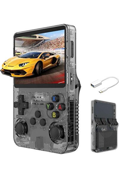 BlueFire جهاز ألعاب محمول R36S بشاشة IPS 3.5 بوصة، وحدة تحكم ألعاب فيديو كلاس...