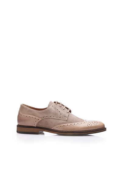 UrbanShoes Pantofi casual bărbați din piele naturală Leofex - 514 Taupe Velur