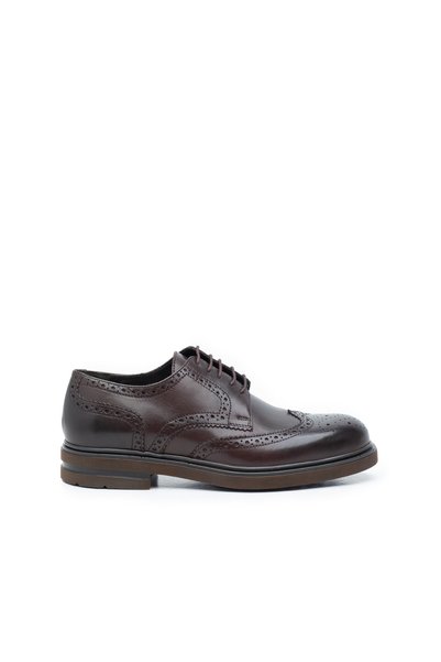 UrbanShoes Pantofi barbati casual din piele naturala Leofex- 996 Mogano box