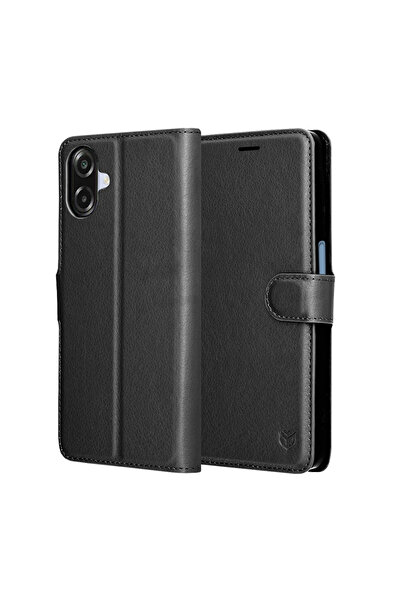 Stef's Cat Husa pentru Samsung Galaxy A07 4G, Stef's Cat, Leather Folio, negru
