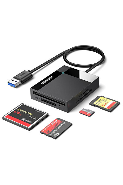 Ugreen Cititor de carduri 4 în 1 CR125 (30333) - USB3.0 cu 1 slot SD, 1 slot ...