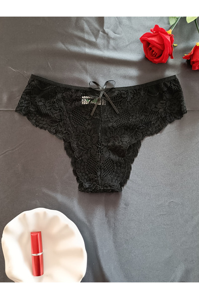 ZENA UNDERWEAR Dina Rose Lace Patterned Women's Underwear Panties with Bow on...
