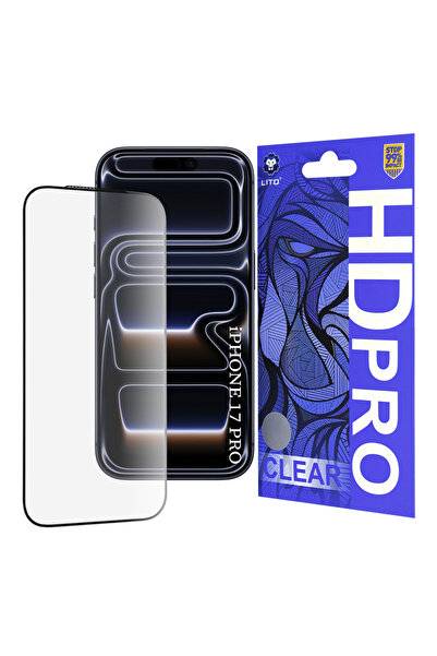 Lito Защитно фолио за iPhone 17 Pro, Прозрачно; Удароустойчиво; С цялостно за...