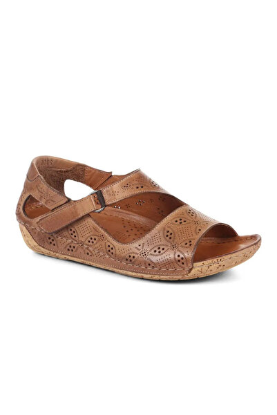İNZE AYAKKABI Genuine Leather Sandals - Model Name: Elara