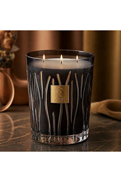 sahal aloula Premium 3-Wick Scented Candle – Strong Diffusion and Long-Lastin...