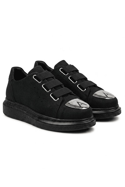 Zerenyus Latakia Premium Elastic Ανδρικά Casual Sneakers Μαύρο Σουέντ