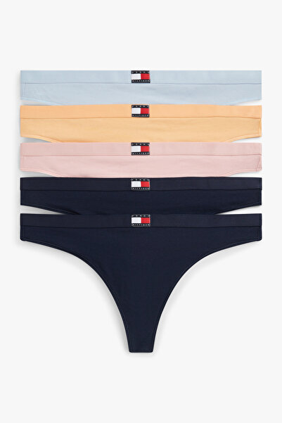 Tommy Hilfiger Kadın Çok Renkli 5'li Paket Tanga