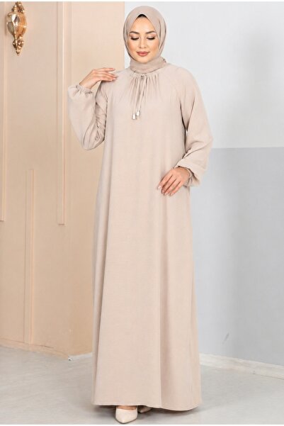 MODA VEDAT Γυναικείο φόρεμα Ayrobin με κορδόνι στο λαιμό -0350