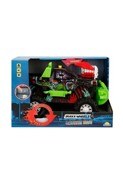 Maxx Wheels Masina de teren cu Lumini si Sunete, Maxx Wheels, Verde, 30 cm