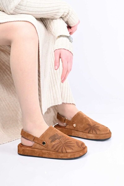 Bestello Γυναικεία σανδάλια Sabo από γνήσιο δέρμα με εκτύπωση λέιζερ με πολυσ...