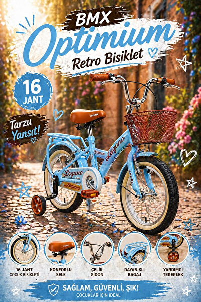 Doğan Oyuncak Dünyası BMX Legano Optimum Series Retro 16 Jant Çocuk Bisikleti...