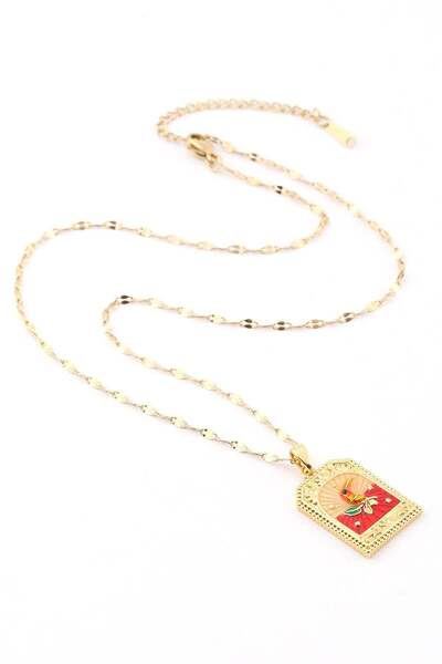 Bozhi Necklace Stainless Steel 45cm Luminous Style