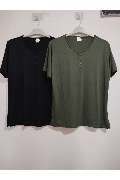 anne moda ankara Συσκευασία 2 τεμαχίων, Ολόσωμη καλοκαιρινή μπλούζα, Κοντομάν...