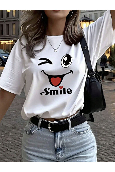 COHERENT Unisex Ανδρικό/Γυναικείο T-Shirt GÖZSMILE με ιδιαίτερη στάμπα από βα...