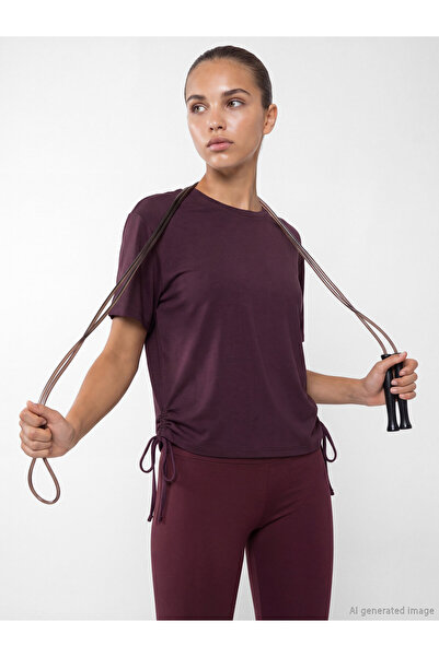 LC Waikiki Tricou sport de damă, încrețit, din amestec de modal