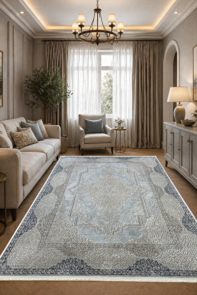 ünalcarpet 4m2 ve 6m2 Ebatlarında Antialerjik Modern Kalın Yumuşak Dokulu Sal...