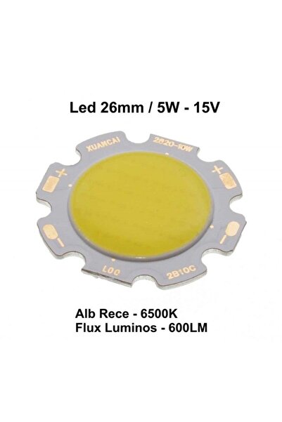 Stef's Cat LED COB 26mm, Putere 5W,