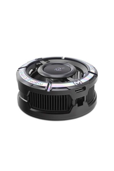HADRON CX15 Manyetik Telefon Soğutucu Fan 15W RGB Isı Göstergeli Siyah