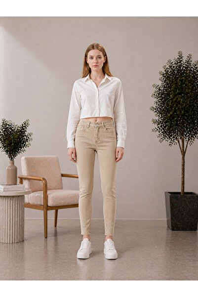 Rosita Kadın Dar Paça | Skinny Fit Toparlayıcı Likralı Jean