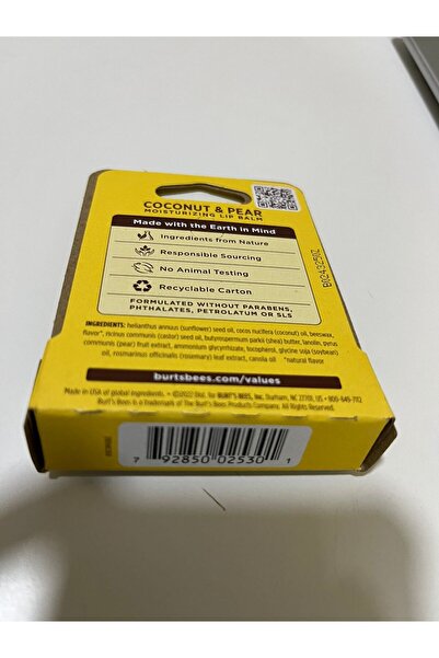 Burt's Bees Coconut & Pear Lip Balm Blister 4.25g